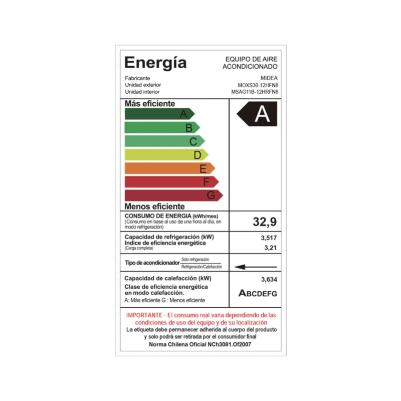 Split muro inverter Midea Xtra R32 - Imagen 4