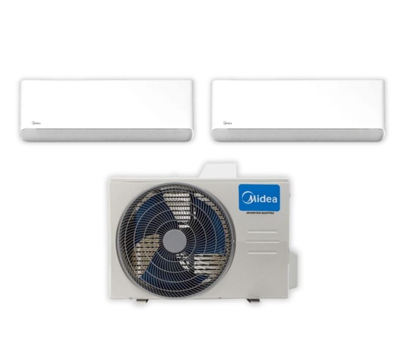 MULTISPLIT MIDEA INVERTER R32 WIFI 2X1 BREEZELESS