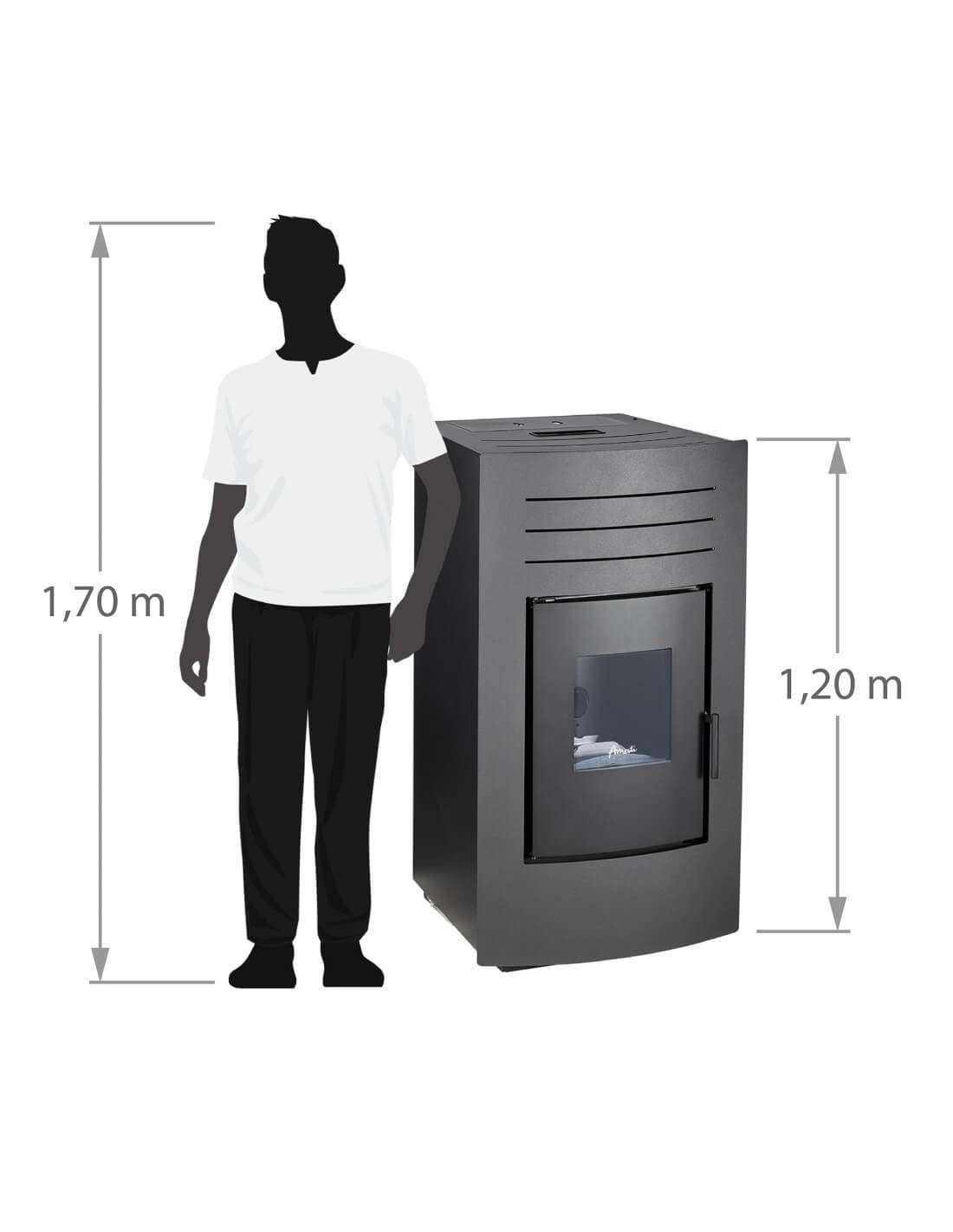 Termoestufa a Pellet Amesti Verona 23 KW - Imagen 8